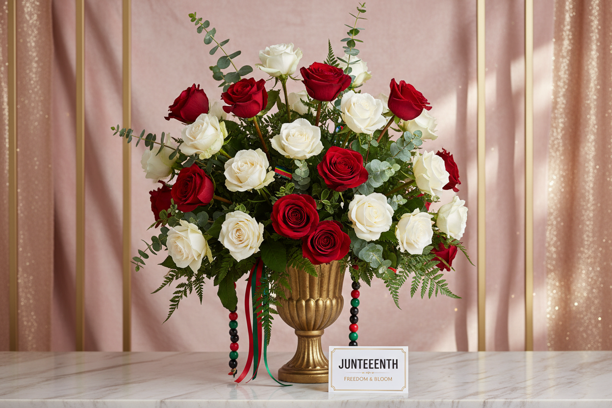 Juneteenth Floral Centerpiece
