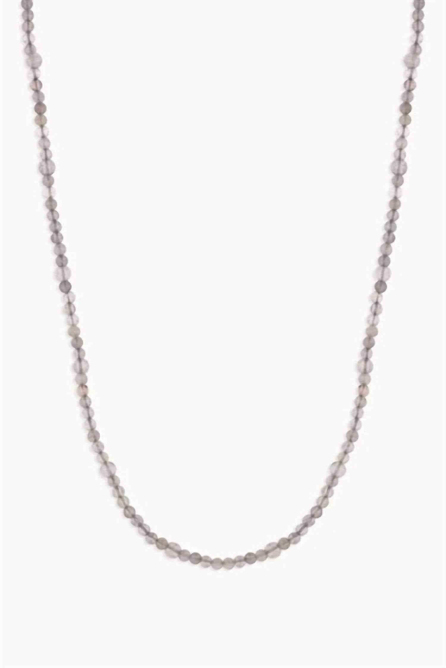 Women's Power Gemstone Long Beaded Necklace