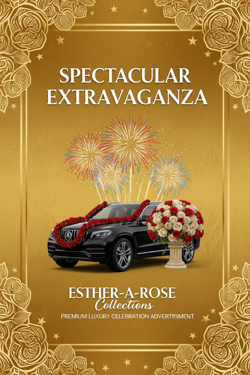 Gold Background - Gold Rose Border Flyer