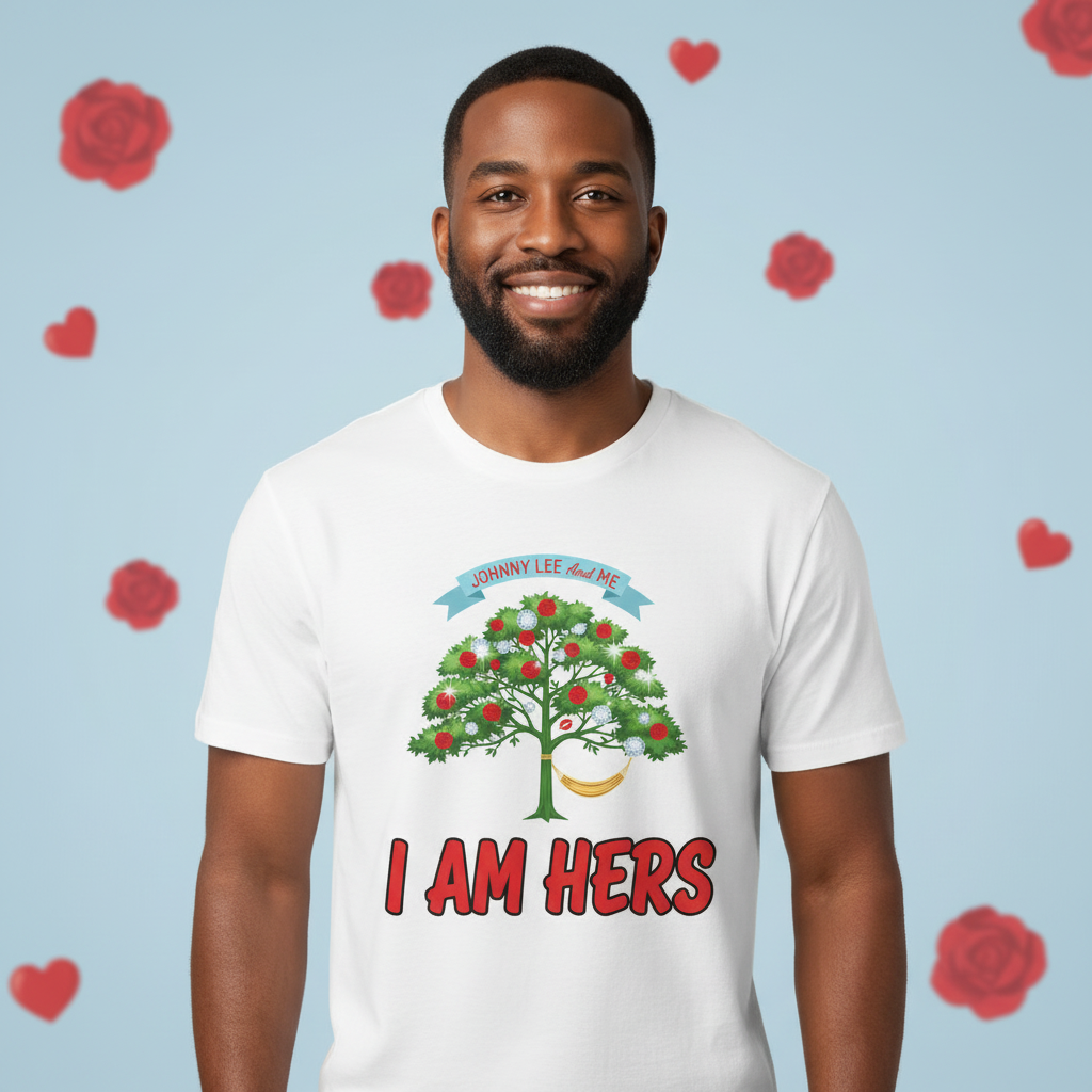 I AM HERS — Red Letters Black Outline