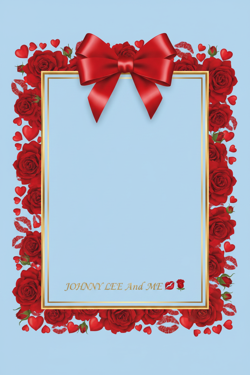 JOHNNY LEE And ME 💋🌹 — Sittin' In The Tree K-I-S-S-I-N-G! Digital Pop-Up Gift Frame (5x7)