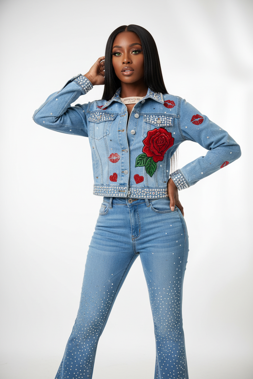 JOHNNY LEE And ME Jacket & Bell Bottoms Model